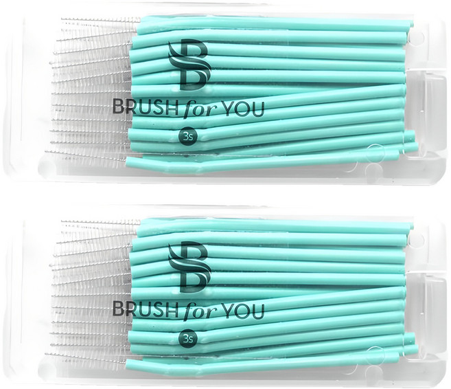 브러쉬포유 휴대용 치간칫솔 SSS, 0.7mm, 50개입, 2세트