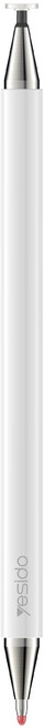 yesido 2合1觸控筆 圓盤 + 原子筆 ST04, 白色, 1個