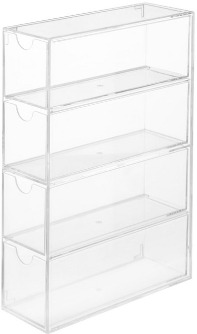 코멧 홈 서랍식 안경 보관함 4단, 투명, 1개