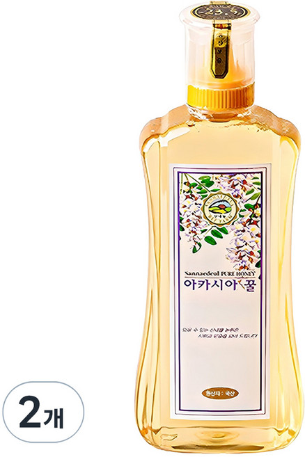 산내들농원 프리미엄 아카시아꿀, 2개, 500g