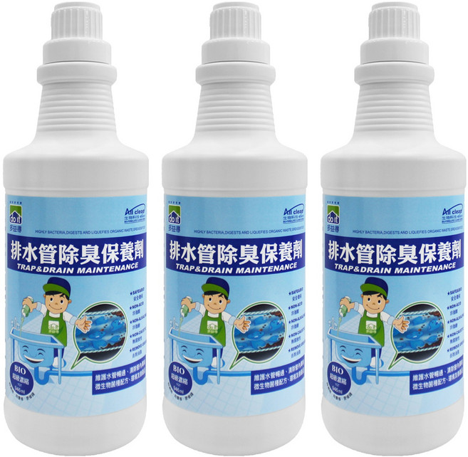 do it 多益得 ALL Clean 排水管除臭保養劑, 946ml, 3瓶