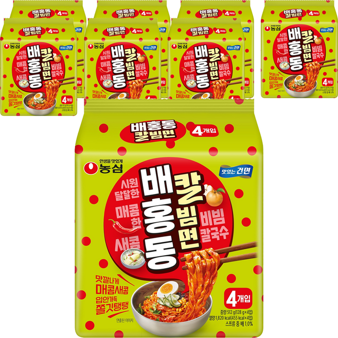 배홍동 칼빔면 128g, 32개