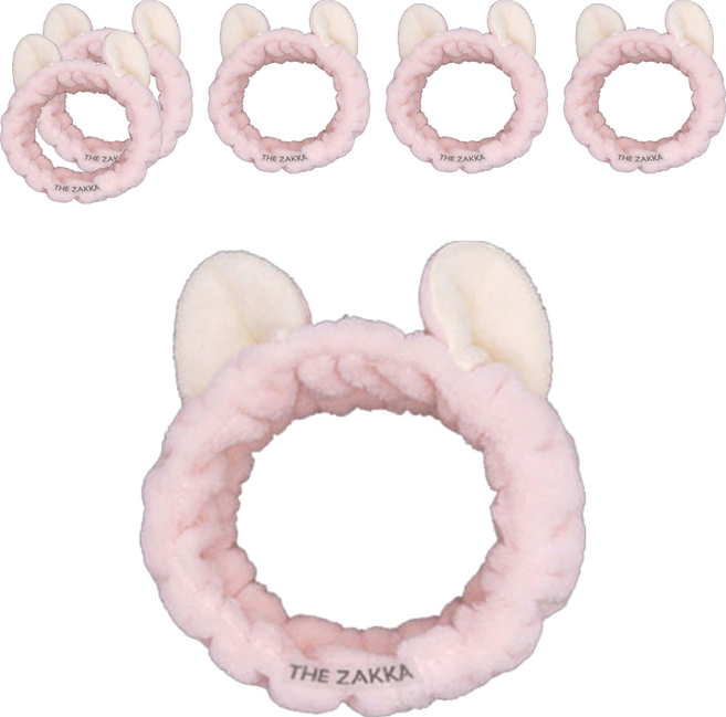 더자카 냐옹이 헤어밴드, 핑크, 6개