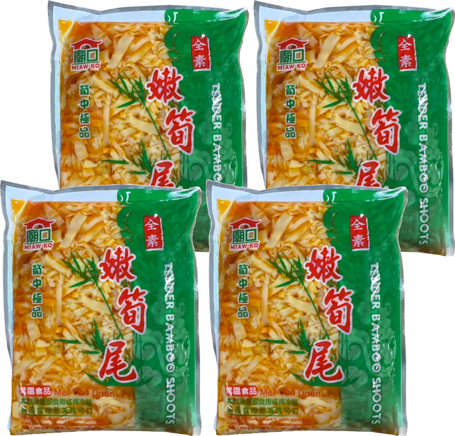 MIAW KO 廟口 嫩筍尾, 400g, 4包