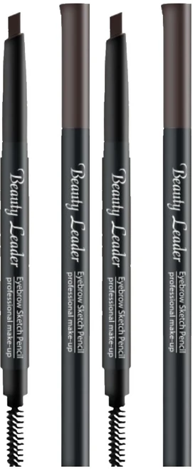 뷰티리더 아이브로우 스케치 펜슬, 4호흑갈색, 2개 - 쿠팡