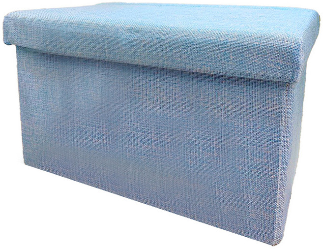 BangJiaShi 幫家適 長方形收納椅 40 x 25 x 25cm, 1個, 淡藍色