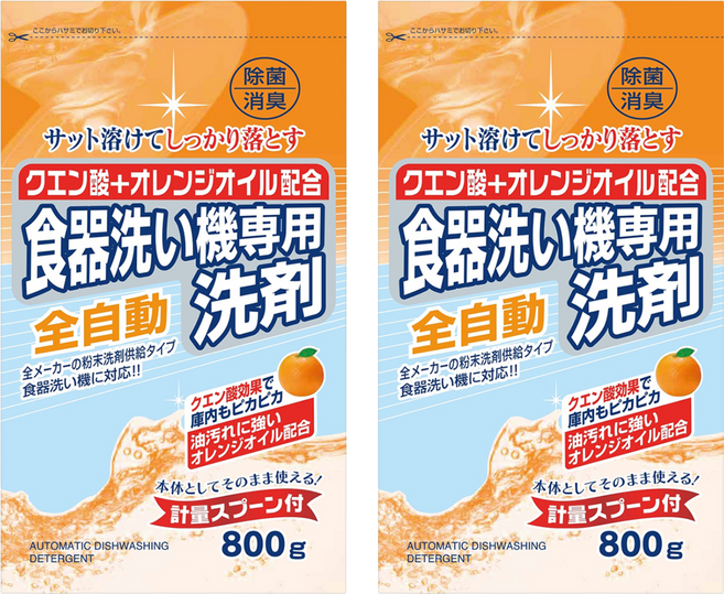 Rocket Soap 火箭石鹼 洗碗機專用碗盤清潔劑, 800g, 2包