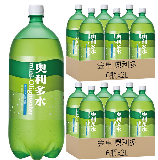 金車 奧利多 奧利多水, 2L, 12瓶