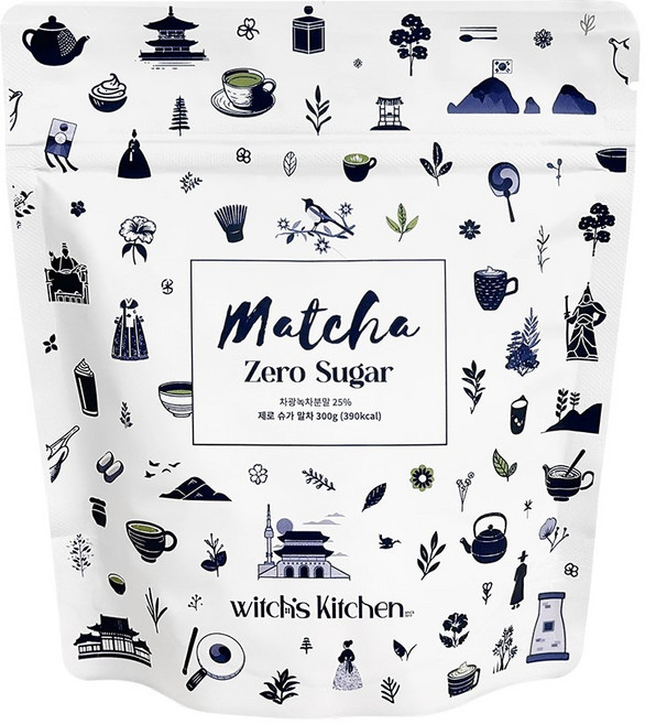 Witch's Kitchen 無糖抹茶粉, 300g, 1包, 1包