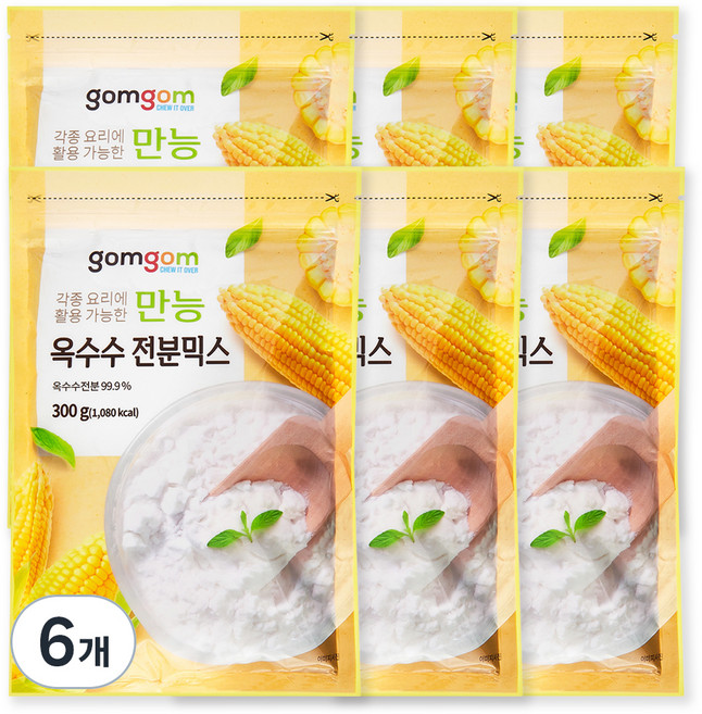 gomgom 萬用玉米澱粉, 6個, 300g