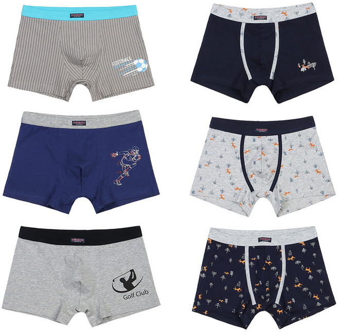 TOUGHGUY 青少年用四角內褲 6件組套組