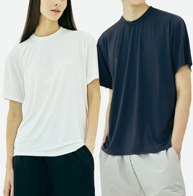 테라우드 쿨링 아이스 냉감 통기성 반팔 티셔츠 2p