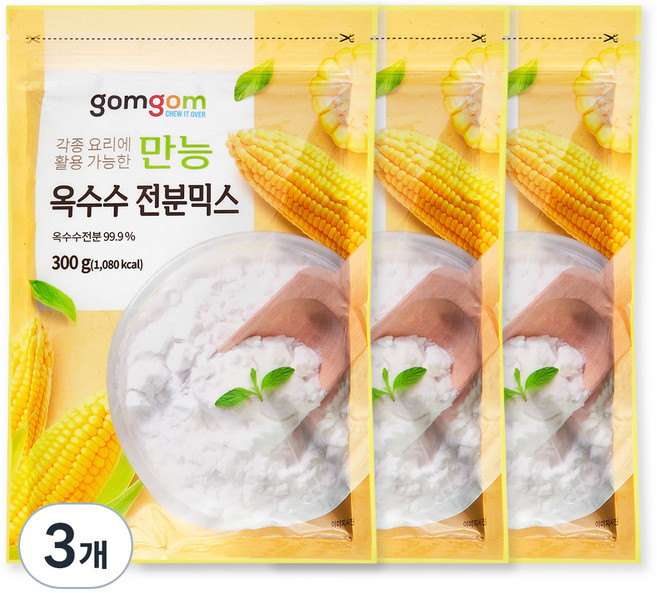 만능 옥수수 전분, 300g, 3개
