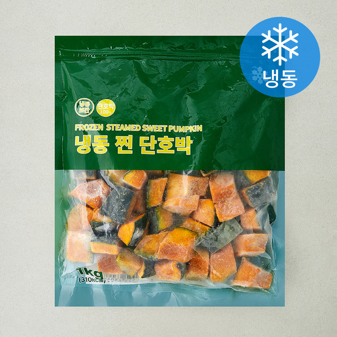 찐 단호박 (냉동), 1개, 1kg