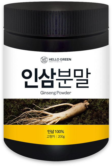 헬로우그린 인삼분말, 1개, 200g, 1개입