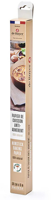 de Buyer 畢耶 天然不沾拋棄式烘焙紙捲, 8m, 1捲, 1組