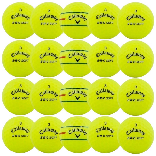 Callaway ERC Triple Track 彩色混合二手球 實惠型 42.67mm, 20個, 隨機出貨