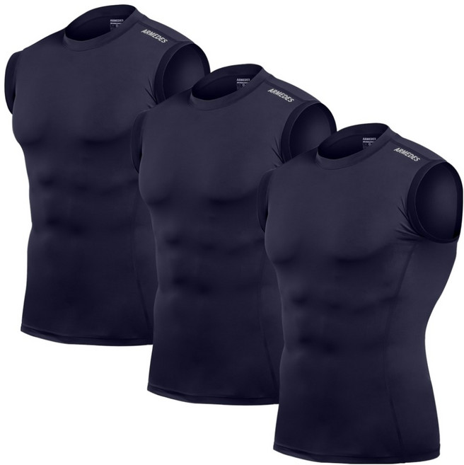 ARMEDES 男款機能性無袖涼感背心 AR121 3入