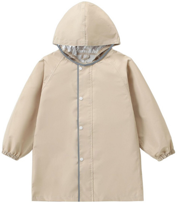 愛北鼻 親子同款加厚防水雨衣 4xl, 卡其色, 1件