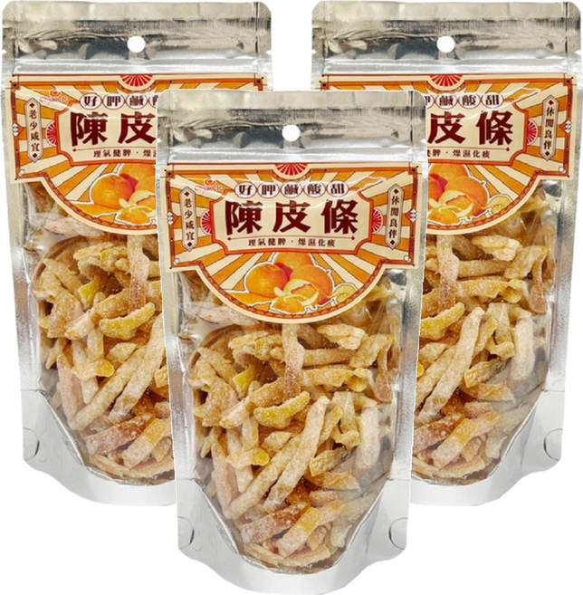 Chiao-E 巧益 陳皮條, 150g, 3包