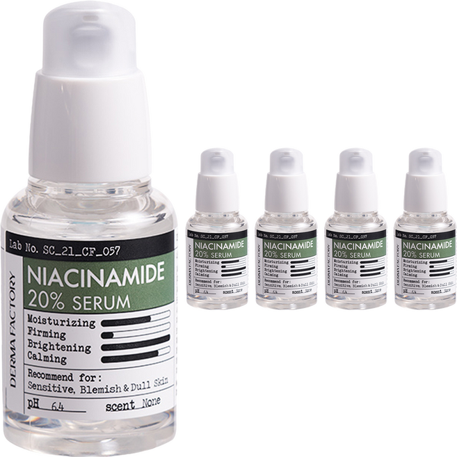 더마팩토리 나이아신아마이드 20% 세럼, 30ml, 5개