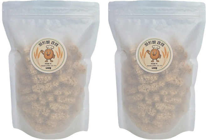 오꼬밀 오트밀 강정, 140g, 2개