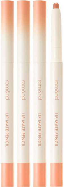 [비건뷰티] 롬앤 립 메이트 펜슬 0.5g, 텐더리 피치, 3개