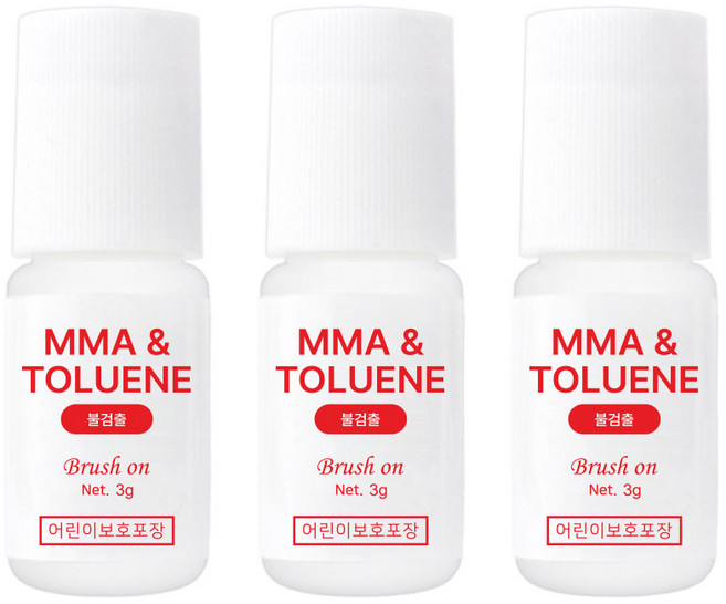 뷰랩 브러쉬온 네일글루 3g, 3개
