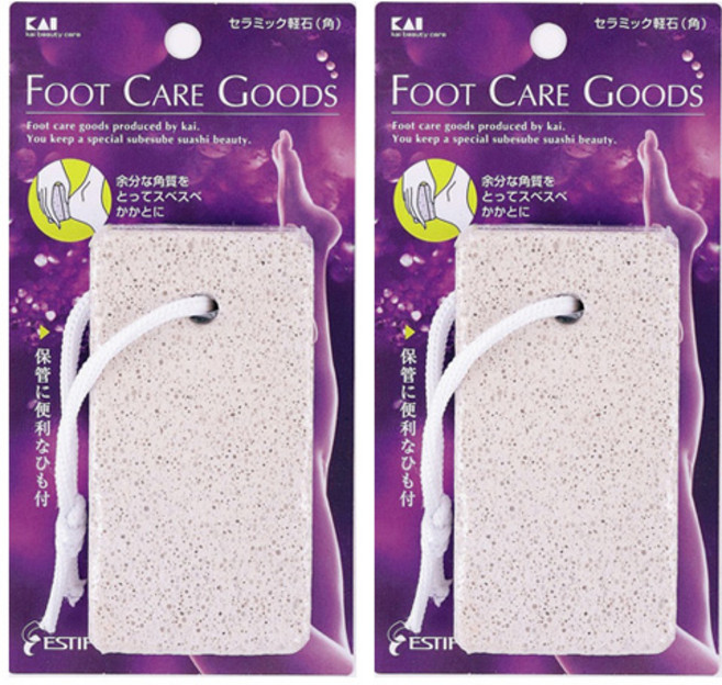 카이 발 각질제거 세라믹 경석, 2개