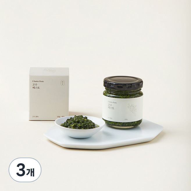 위크위크서울 고수 페스토, 100g, 3개