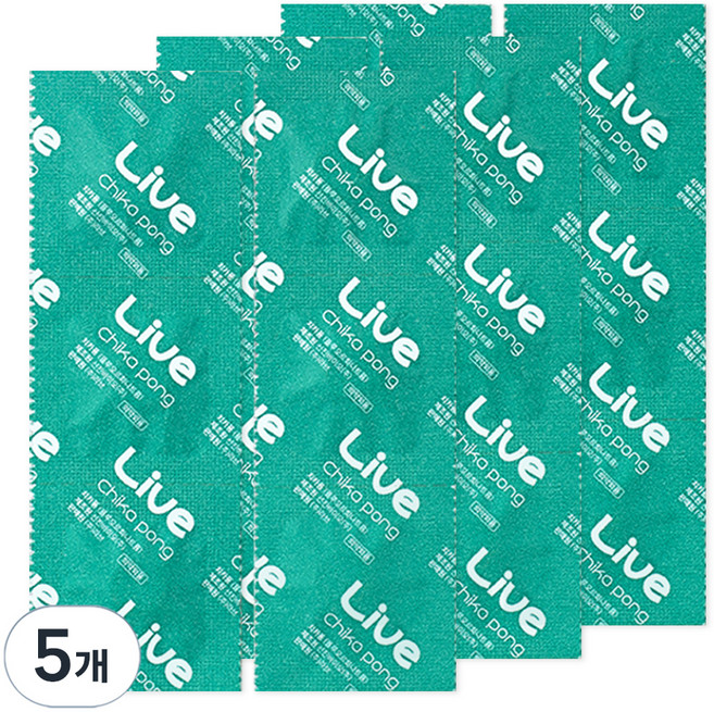 라이브오랄스 치카퐁 고체가글 치약 18p, 15.35g, 5개