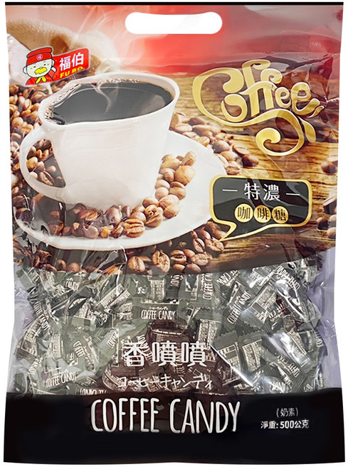 福伯 特濃咖啡糖, 500g, 1袋