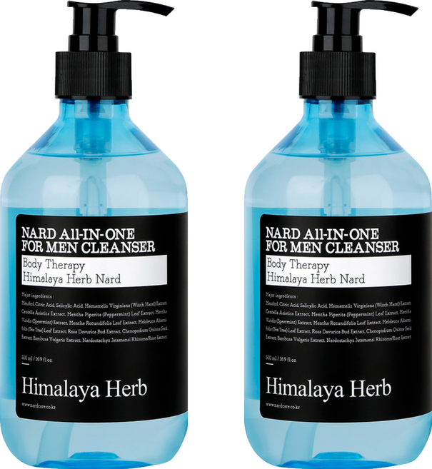 부케가르니 나드 올인원 남성청결제, 500ml, 2개