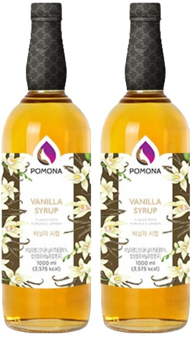 포모나 바닐라 시럽, 1L, 2개