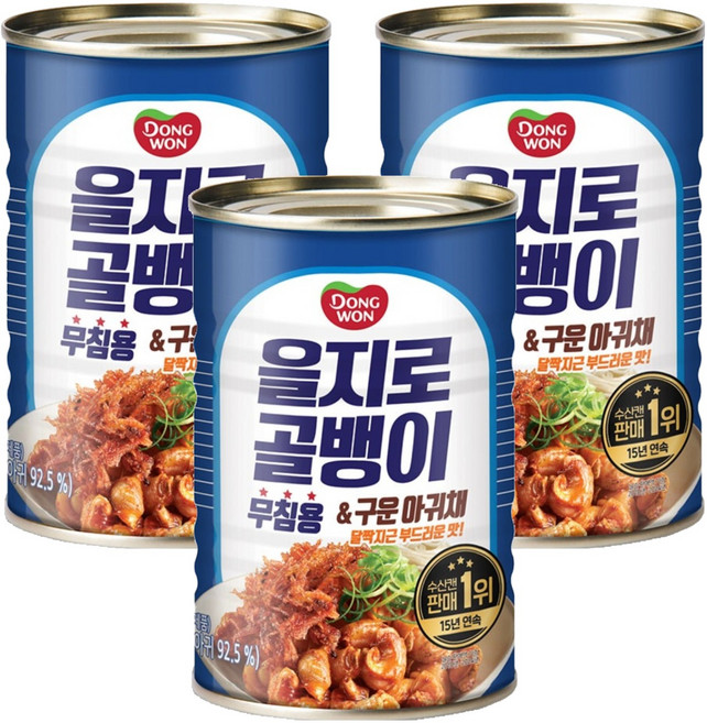 동원 을지로골뱅이 앤 구운아귀채, 300g, 3개