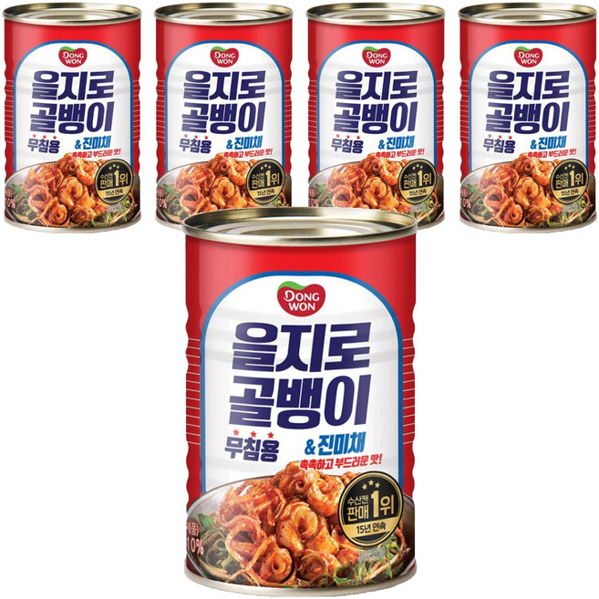 동원 을지로 골뱅이 무침용, 300g, 5개