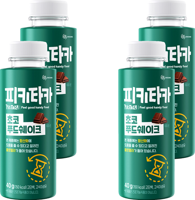 피키타카 대상 초코 푸드쉐이크, 40g, 4개