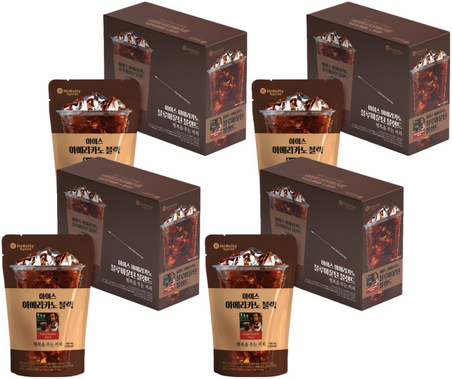 맥널티커피 아이스 아메리카노 블랙, 190ml, 40개