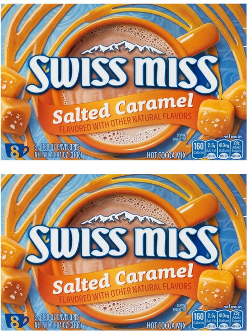 SWISS MISS 鹹焦糖風味可可粉, 39.1g, 8包, 2盒