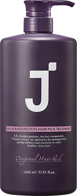 제이숲 실크 케라틴 헤어팩 트리트먼트 피오니향, 1L, 1개 - 쿠팡