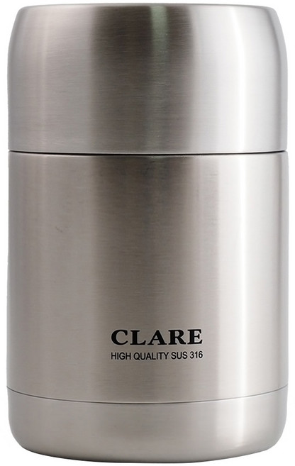 CLARE 晶鑽316真空燜燒罐, 不銹鋼色, 800ml, 1個
