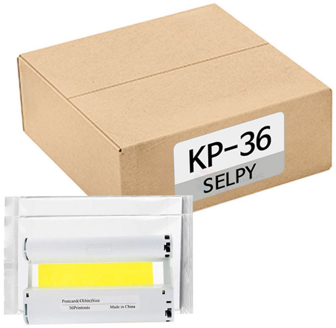 캐논 셀피 KP-36IN 호환용지 1p + 용지 36매 세트, 4X6, 36개