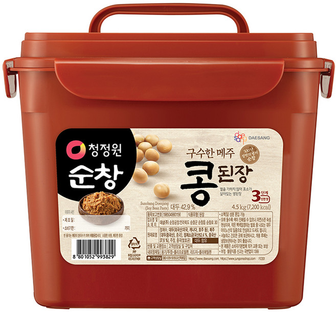 청정원순창 구수한 메주콩된장, 4.5kg, 1개