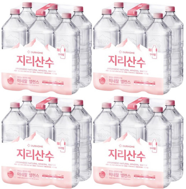 아워홈 지리산수, 24개, 2L