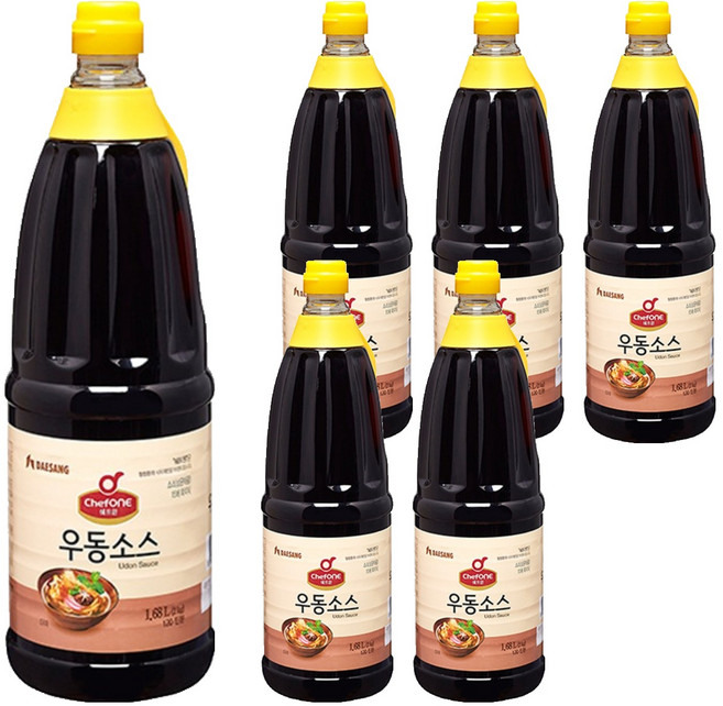쉐프원 우동소스, 1.68L, 6개
