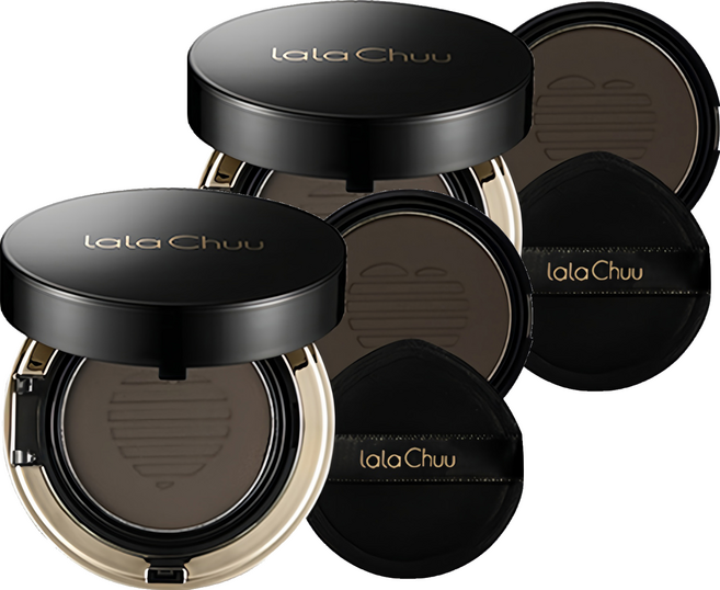 라라츄 볼륨 헤어쿠션 본품 15g + 리필 15g, 다크브라운, 2개