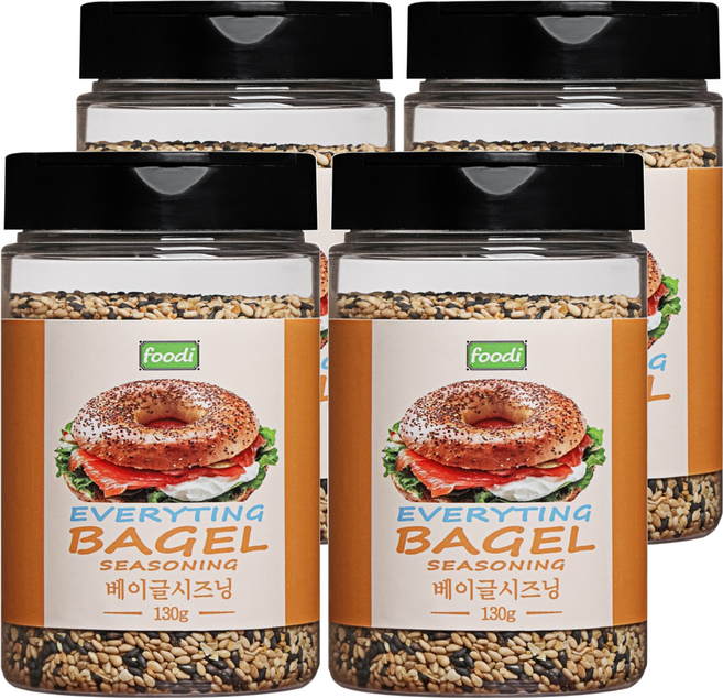 푸디 에브리띵 베이글 시즈닝, 4개, 130g