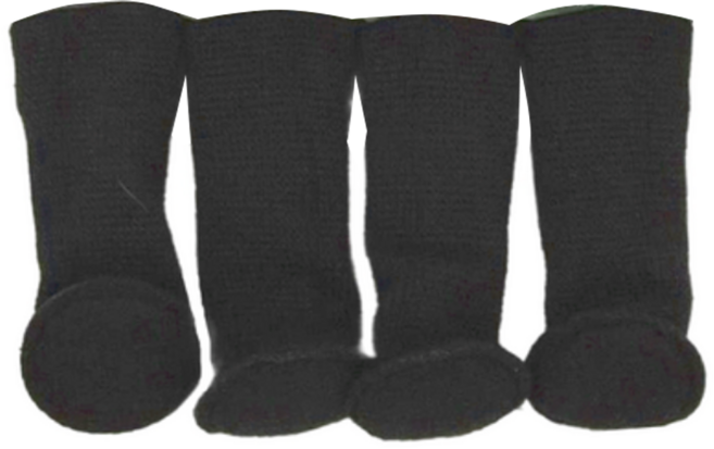 minono 米諾諾 厚底椅腳套 4個, 黑色, 2組