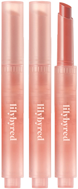 릴리바이레드 밀키 블러 퐁듀바 립스틱, 2개, 01피넛버터에빠진살구