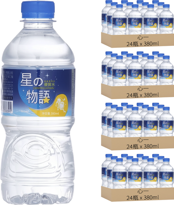 心一 星之物語優質水, 96瓶, 380ml